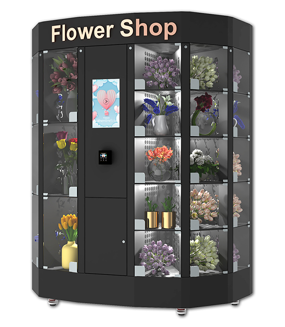 Vending Automat für Blumen